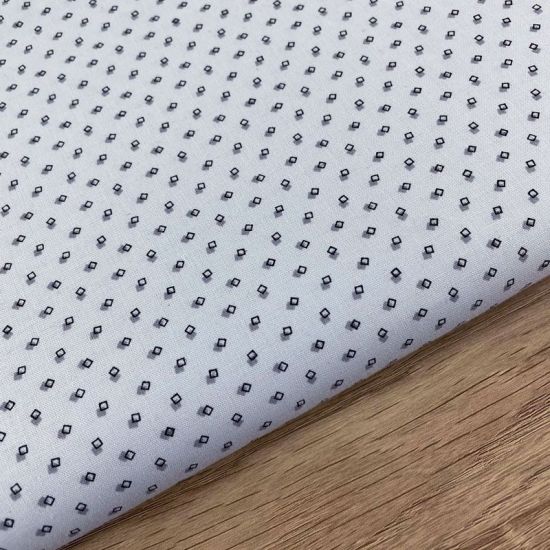 Popelín mini estampado geométrico. Ancho 150 cm - 1