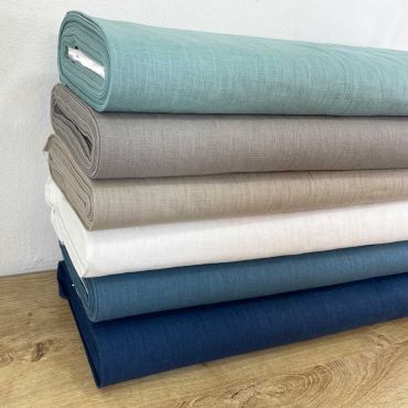 Lino arena washed con cuerpo. Ancho 140 cm - 3