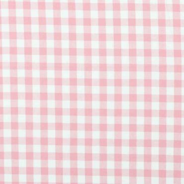 Telas Vichy Classic Rosa 1 cm Algodón. Ancho 150 cm - 1