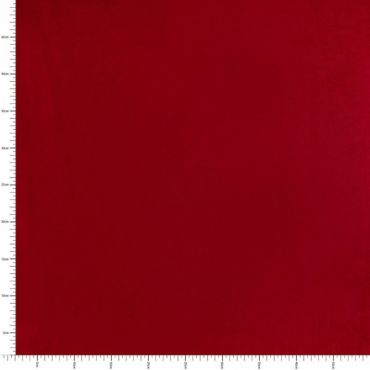 Terciopelo ceremonia mano de seda rojo Carmín. Ancho 145 cm - 2