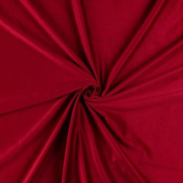 Terciopelo ceremonia mano de seda rojo Carmín. Ancho 145 cm - 3