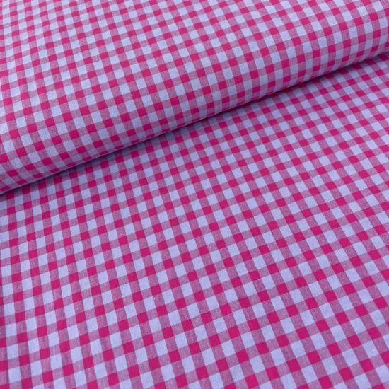 Vichy Seersucker Bicolor Lavanda 6 mm  - Ancho 150 cm - 1