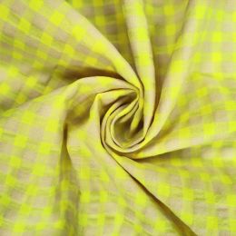 Vichy Seersucker Bicolor Amarillo Fluor 6 mm  - Ancho 150 cm - 1 2