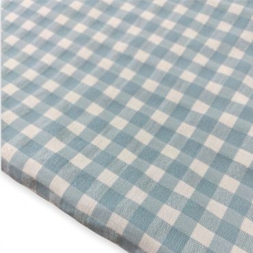 Vichy Seersucker Bicolor Agua 6 mm  - Ancho 150 cm - 2