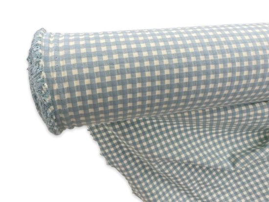 Vichy Seersucker Bicolor Agua 6 mm  - Ancho 150 cm - 3