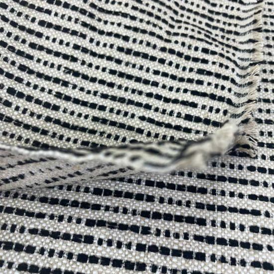 Tapicería Palermo Lino y Chenilla en Negro.  Ancho 280 cm - 2