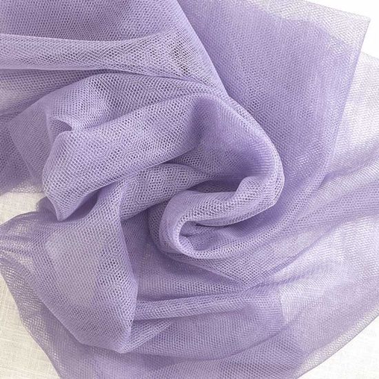 Tul tacto de seda Malva Empolvado. Ancho 150 cm - 1