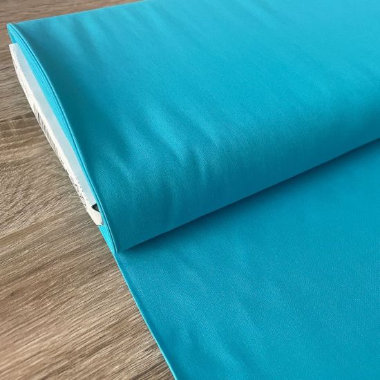 Popelín Liso Turquesa. Ancho 145 cm - 2