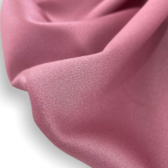 Satén Crepé Strech Doble Color Rosa Oscuro – Colección Milán. Ancho 145 cm - 3