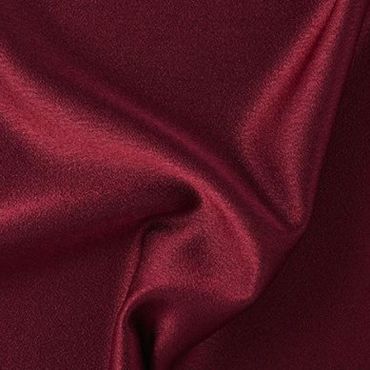 Retal 90 cm Satén Crepé Strech Doble Color Granate - Colección Milán. Ancho 145 cm - 2