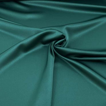 Satén Crepé Strech Doble Color Verde Oscuro - Colección Milán. Ancho 145 cm - 4