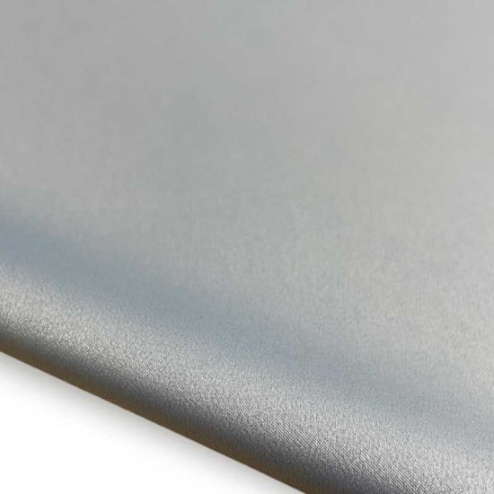 Satén Crepé Strech Doble Color Gris Claro - Colección Milán. Ancho 145 cm - 1