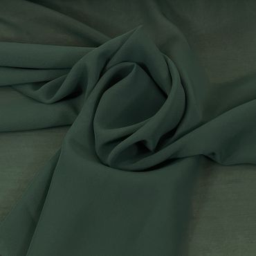 Gasa Milán Color Verde Oscuro. Ancho 145 cm. - 1