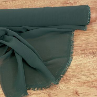 Gasa Milán Color Verde Oscuro. Ancho 145 cm. - 2