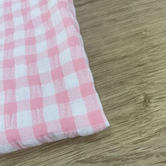 Vichy seersucker Rosa Claro 6 mm 1