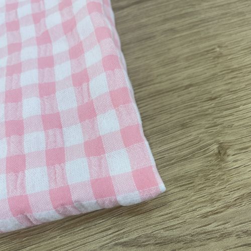 Vichy seersucker Rosa Claro 6 mm 1