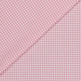 Telas Vichy Classic Rosa 1 cm Algodón. Ancho 150 cm - 1 2