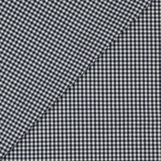 Telas Vichy Classic Negro de Algodón 1