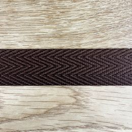 Cinta de Espiga de Algodón Marrón 3 cm 1 2