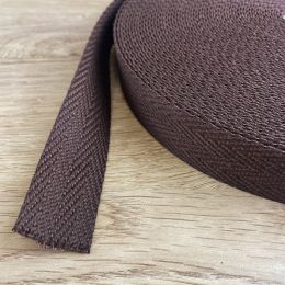 Cinta de Espiga de Algodón Marrón 3 cm 1