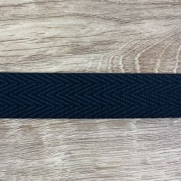 Cinta de Espiga de Algodón Negro 3 cm 2