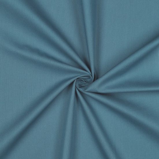 Popelín Liso Azul Medio. 3