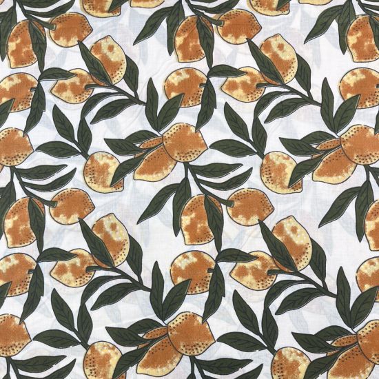 Algodón Blockprint Alma Limones  1