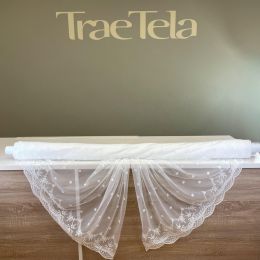 Tul Montilla Cenefas Bordadas Blanco 2