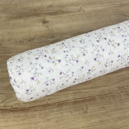 Doble Gasa Muselina Ramas Lila, Beige y Gris 2