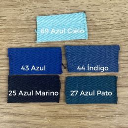 Cinta de Espiga 3 cm Azules 2
