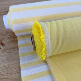 Rayas Rustic Amarillo y Crudo – Efecto Lino 2