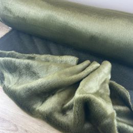 Pelo Abrigo Sintético Verde Oliva 2