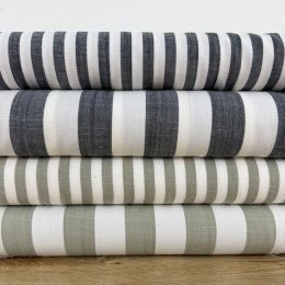 Viscosa Rayas 1 cm Verde Oliva. 2