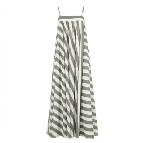 Viscosa Rayas 3 cm Verde Oliva 1