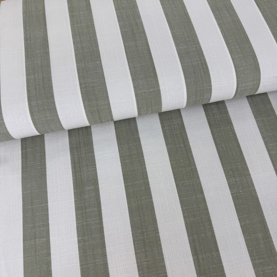 Viscosa Rayas 3 cm Verde Oliva 4