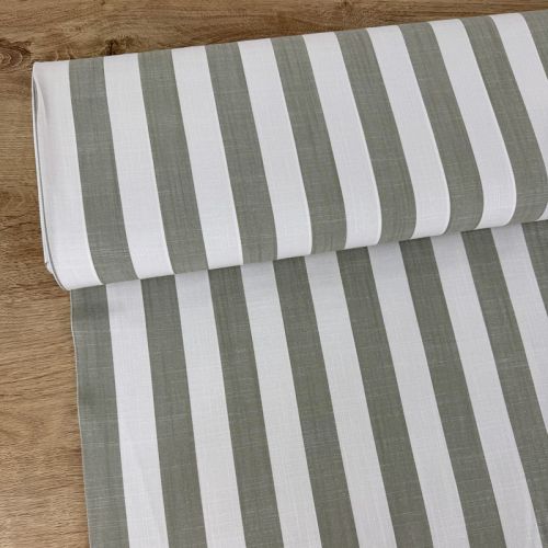 Viscosa Rayas 3 cm Verde Oliva 5