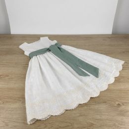 Lino Algodón Inés Cenefas Bordadas 2