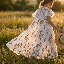 Batista Bordada Ramas Beige 2