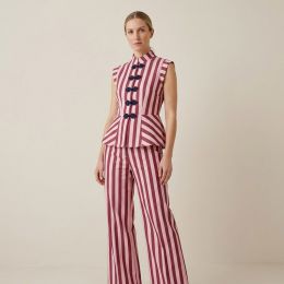 Raya Daniela bicolor Rosa y Granate 6 2