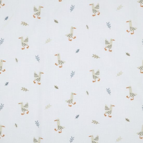 Popelín GOTS Patitos Minimal