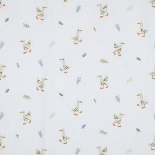 Popelín GOTS Patitos Minimal