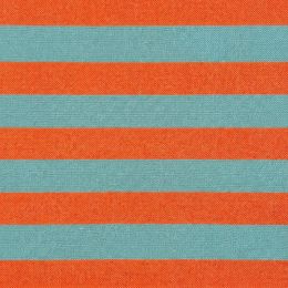 Raya Gijón bicolor Naranja y Azul Agua.