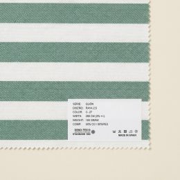 Raya Gijón bicolor Verde Claro y Blanco 2