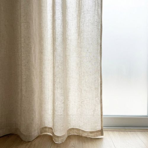 Tela de Visillo Translúcida - Color Lino, Ideal para Cortinas