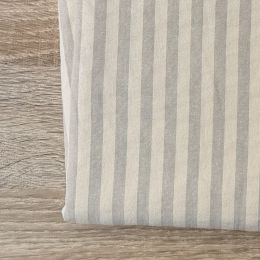 Vichy y Raya seersucker Bicolor Gris y Crudo 8 2