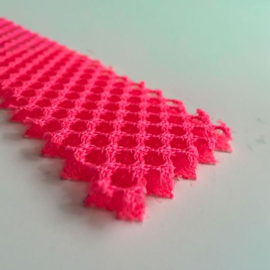 Tejido Mesh 3D Rosa Flúor  1