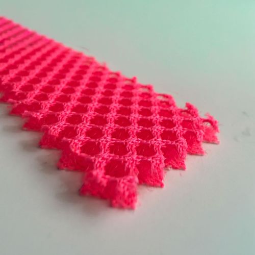 Tejido Mesh 3D Rosa Flúor  1