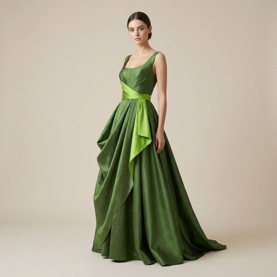 Tafetán Doble Cara Verde  1