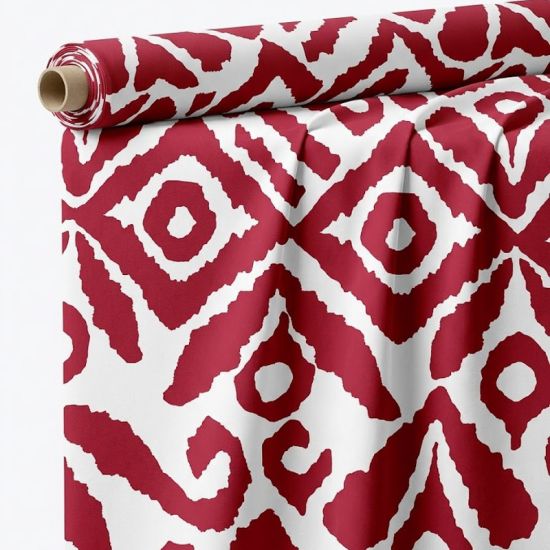 Viscosa Estampado Rojo Almagre  3