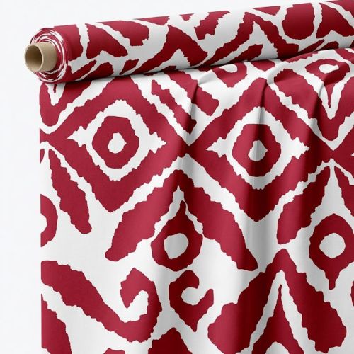 Viscosa Estampado Rojo Almagre  3